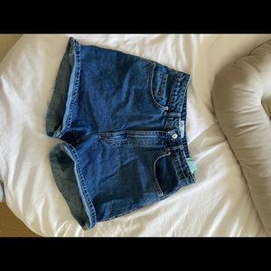 Zara high rise mom shorts
